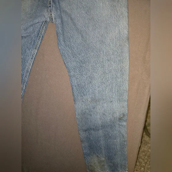 Vintage Carhartt Distressed Sun Faded Dirty Denim Jeans 34x30 - Picture 4 of 9